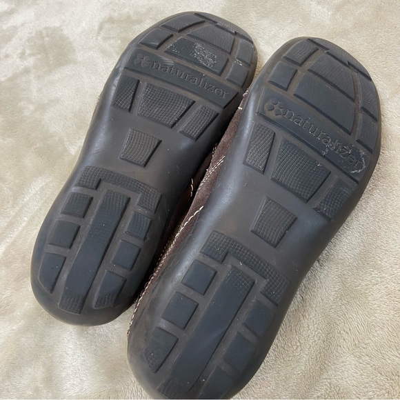 Naturalizer Womens French Loafer Flat Shoes Brown  Leather Slip On size 6.5 - Picture 9 of 14